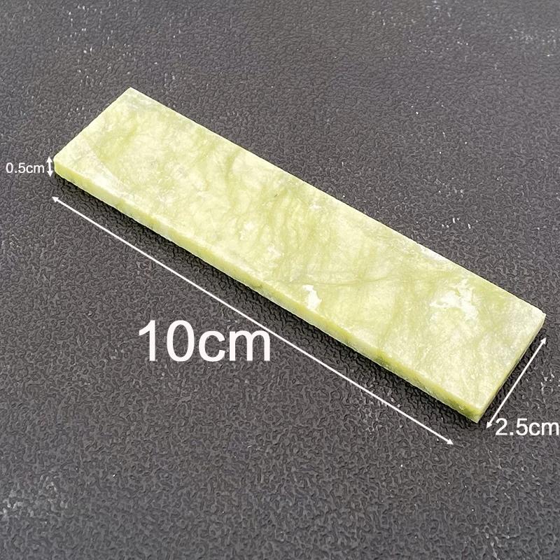 Big green sharpening stone base Natrual agate Boron carbide whetstone bar kitchen knife sharper oil honing whetstone Apex edge