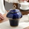 Ceramic Tea Caddy Household Sealable Tea Caddy Kitchen Condiment Storage Jar Dried Fruit Candy Storage Jar Home Decoration