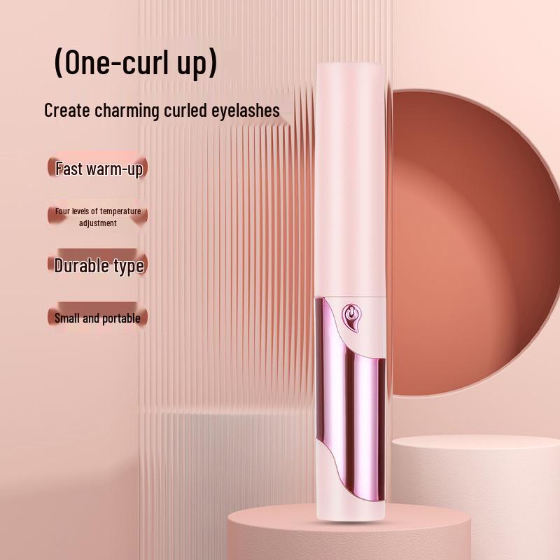 Rechargeable Heated Eyelash Curler - Portable, Long-lasting, Mini Electric Curler for Easy Shaping