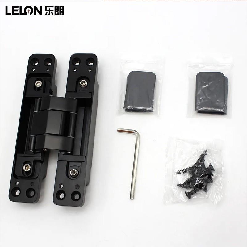 

Black Zinc Alloy 3D Adjustable Concealed Hinge for Wooden Folding Doors чёрный