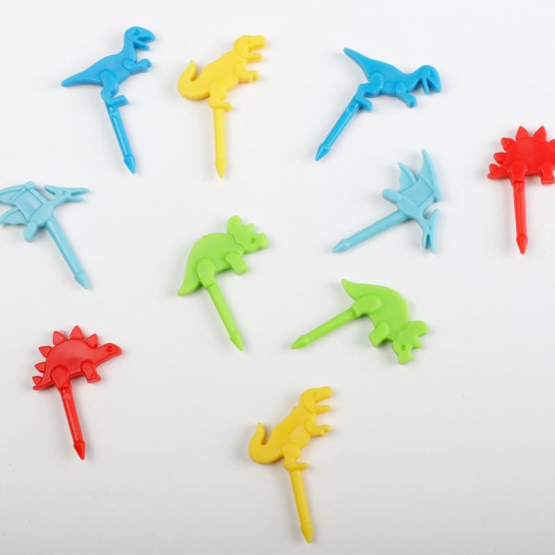 Kinderen Anime-Stijl Dier Vruchtenvork Prikkertjes Set - Giraffe Cartoon Ontwerp voor Bento en Snacks