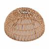 Creative Weaving Design Woven Lampshade Vintage Style Hanging Cane Inspired Light Fixture Light Fixture Vintage Lampshade Hotel