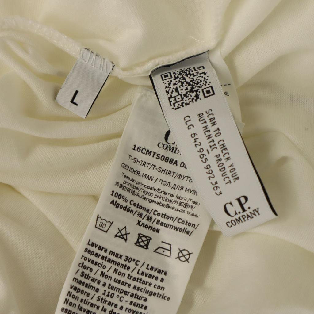 C.P.Company Made In Italy Short Sleeve T-shirt L White Men's Used