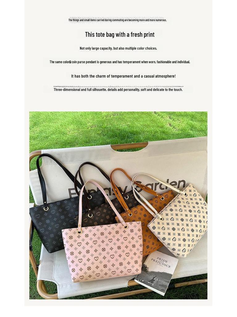 2023 Women's Large Capacity Two-Piece Shoulder and Handbag Set – European Tote Style