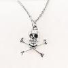 Skull Pendant Necklace for Women Men Vintage Chain Grunge Jewelry Goth Gothic Accessories Choker Y2k Aesthetic Fairy Star