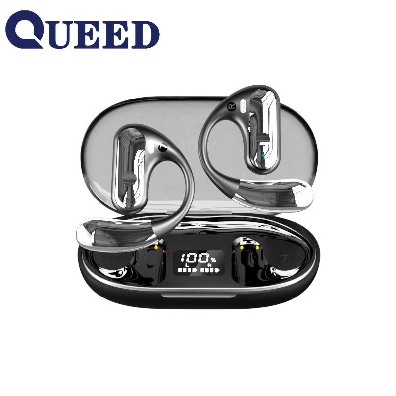 

Не вставляйте в ухо Bluetooth-гарнитуру, беспроводные наушники без костной проводимости, ультра-длительный срок службы батареи, шумопоглощающие подвесные наушники чёрный