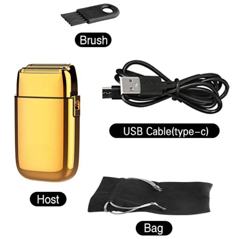 Original Rechargeable Metal Housing Pro Electric Shaver For Men Hair Beard Electric Razor Bald Shaving