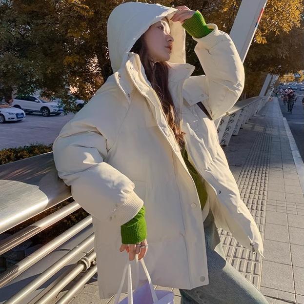 Women Down Jacket Thick Warm Winter Clothes Puffer Parka Coats Overcoat Hooded Streetwear Jackets Sportswear Casual Parkas