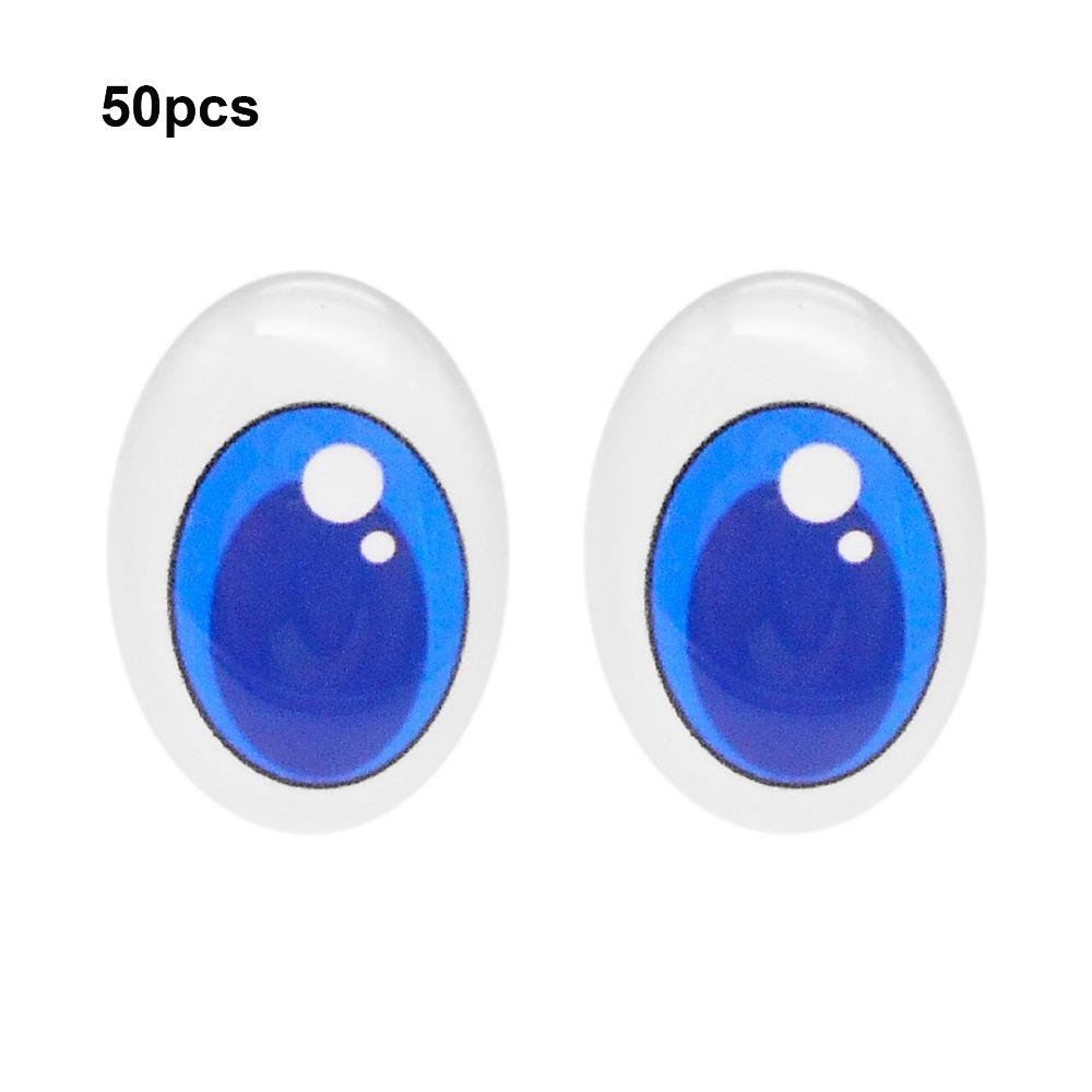 50pcs High Transparency Doll Eyes Accessories Crystal Simulation Glass Eye Patches