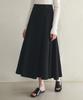 ARTID Button-Point Flare Long Skirt_Black