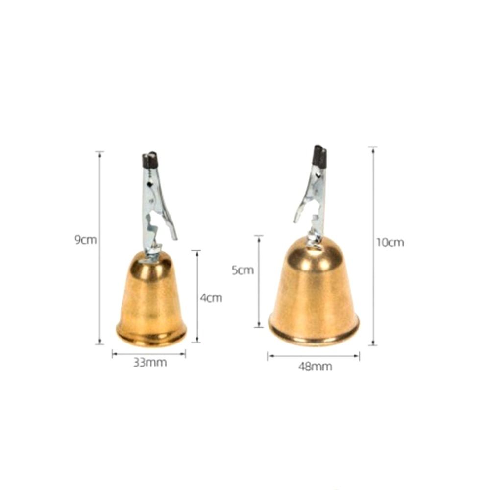 High Quality Iron Copper Fishing Alarm Bells Gold With Clamp Fishing Indicators Fishing Tools Fishing Accessories