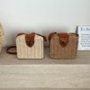 Ethnic Style Rattan Weave Bag Bohemian Beach Bag Casual Straw Shoulder Bag  Messenger Bags