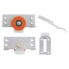Cabinet Drawer Rollers Color Silver And Orange Sliding Door Pulleys High-quality Materials Quiet And Noise-free Operation