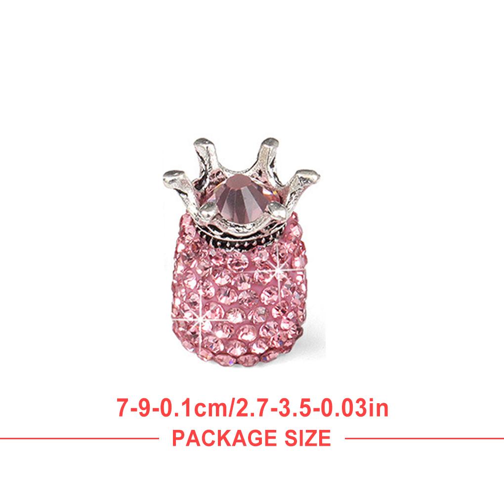 4 Pieces Universal Tire Caps Crown Shaped Tires Cover Part Tyre Stem Replacement Part Tyres Accessories Modification Parts