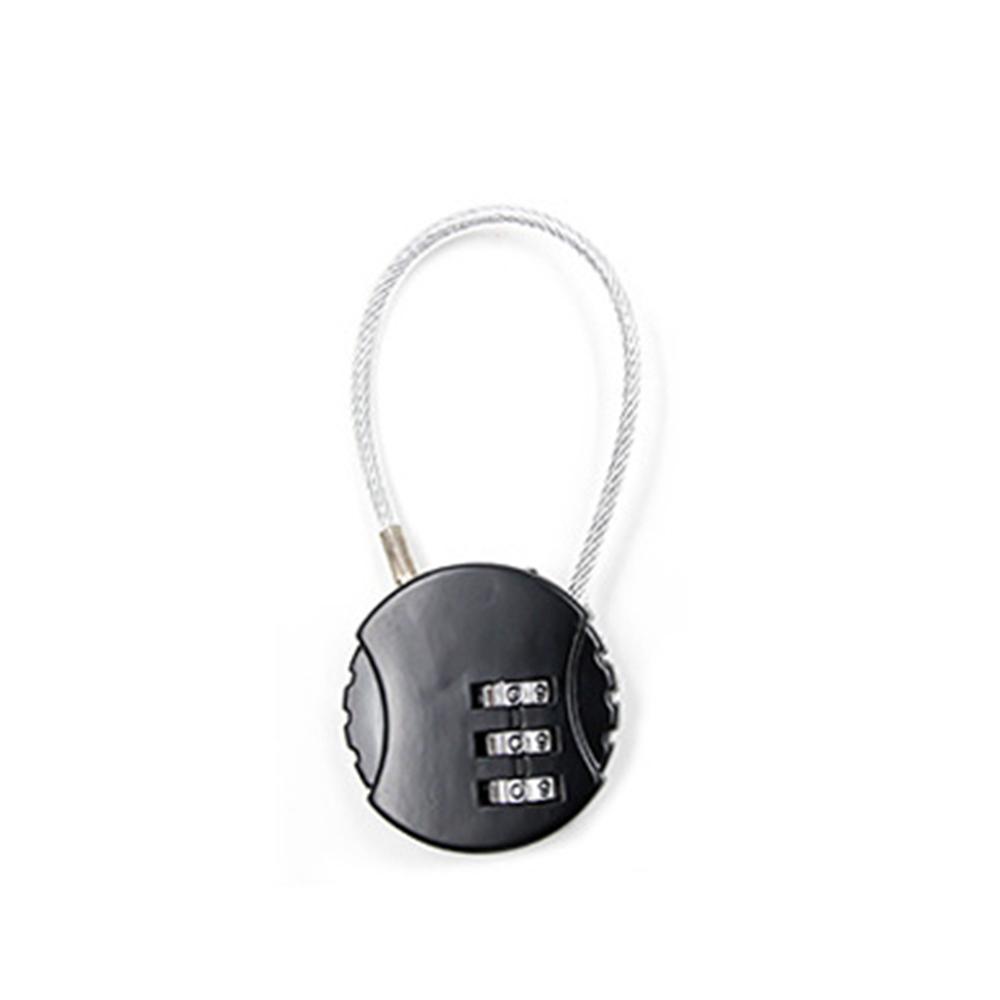 Accessories Hiking 3 Digit Combination Ball Shaped Bicycle Lock Trunk Locks Gym Padlock Code Lock