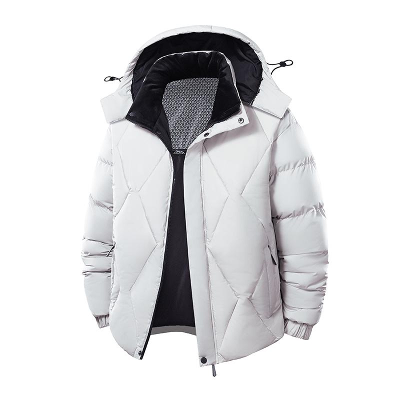 Hooded Workwear Jacket for Men, Autumn and Winter with Cotton and Thick Cotton Clothing