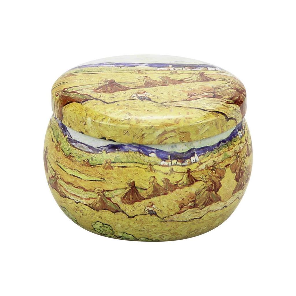 4.4oz Aroma Candle In Drum-shaped Tinplate Gift Jar