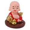 Small Monk Ornament Solar Powered Nodding Head Little Monk Figurine for   Table   Car Dashboards Homes Restaurants Hotels Cafes