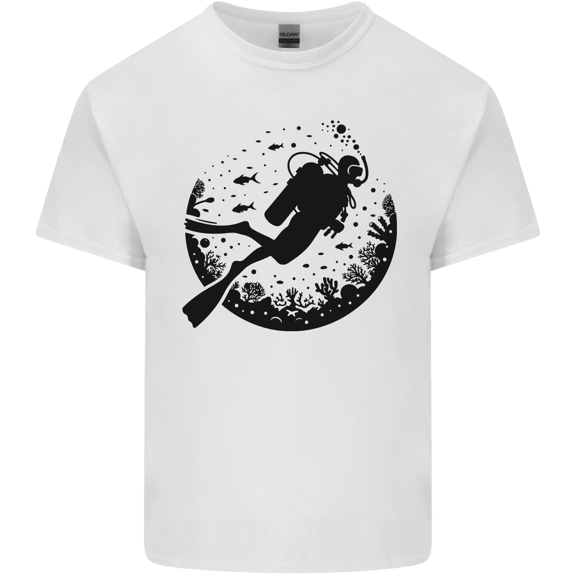 Ocean Scuba Diver Diving Unisexs Light Cotton TShirt S