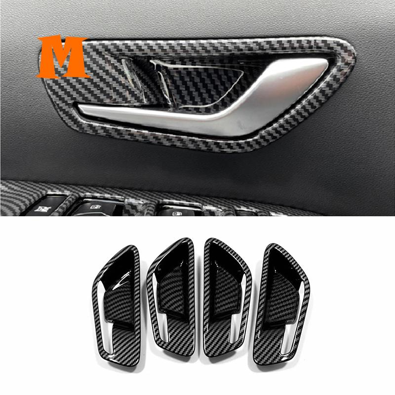 2022 For Hyundai Tucson NX4 Carbon/Sliver/Wood grain Accessories Car Inner Window Handle Door Bowl Decor Sticker