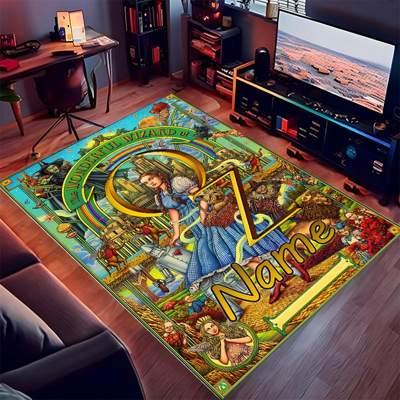Custom Personalization The Wizard of Oz Print Area Rug - Soft, Washable Non-Slip Indoor Mat,Living Room,Home&Office Decorative Rug