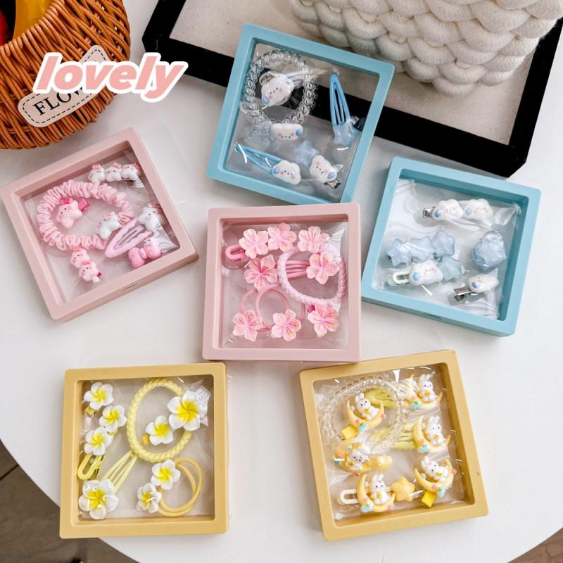 Cute Hair Clip Cartoon Hair Pin Bangs Side Clip Woman Kids Headwear Barrette Hair Accessories Gift Box