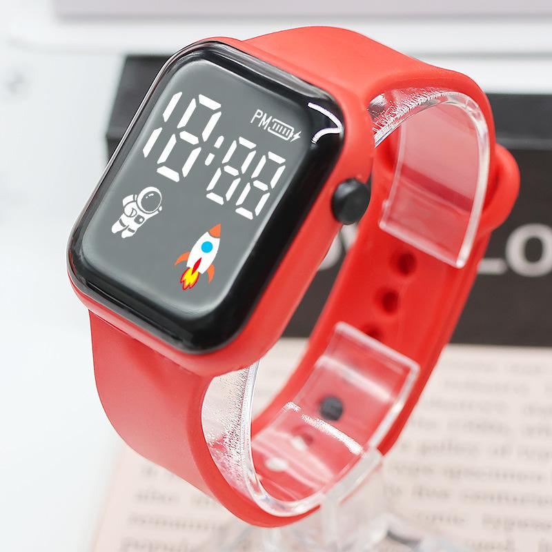 Square Astronaut Led Electronic Watch Life Student Leisure Electronic Watch