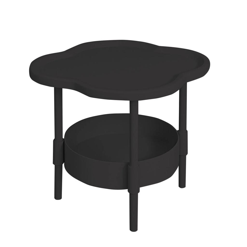 2 Tier Side Table, End Table Side Table Waterproof Small Sofa Coffee, Side Tables Bedroom Indoor Outdoor With Removable Tray For Living Room Bedroom B
