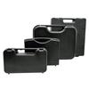 Strong Plastic Microphone Travel Case with Shock Absorbing Interior & Secure Locking Mechanism for Device Transportation