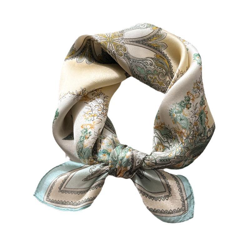 Luxury Brand 100% Real Silk Scarf Women Square Neck Tie Shawls Wraps for Ladies Foulard Scarves Pashmina Female Hijab Bandana