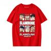 Summer men's cartoon Q-version Slam Dunk character short-sleeved T-shirt, casual 100% pure cotton short-sleeved top