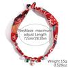 Summer  Scarf Necklace Colorful Stainless Steel Pendant Necklace Shell Fish Seahorse Love Pendant Jewelry