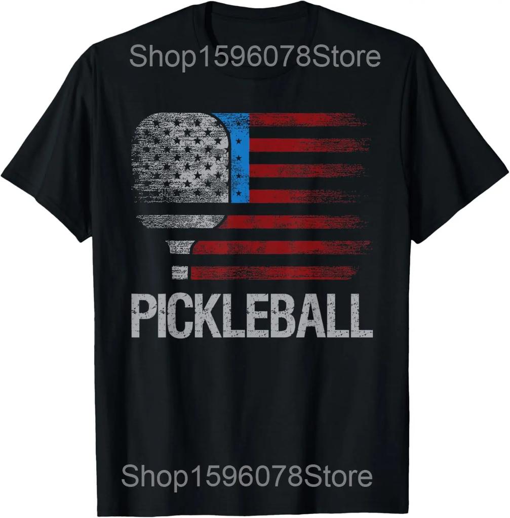 Pickle Ball Playing Pickleball Improves Memory T Shirts Men Humor Streetwear Tee Shirt Short Sleeve Unisex Loose Clothing
