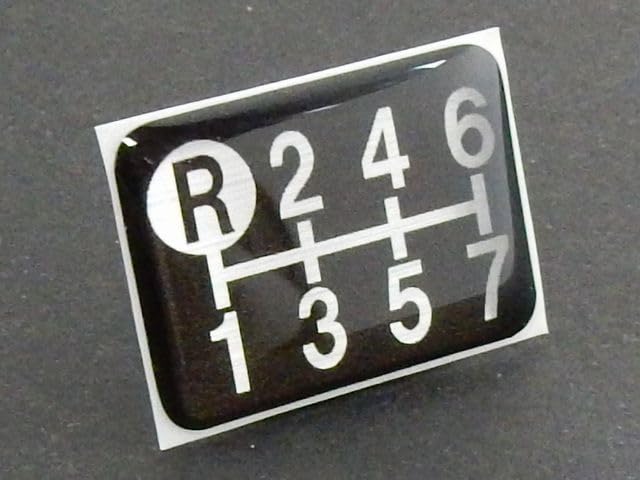 Tuningfan Shift Pattern for Manual Transmission Super Big and Emblem, Black, 7-Speed Vehicles, Giga, Great, Dolphin, Profia, Thumb, Quon, Black,