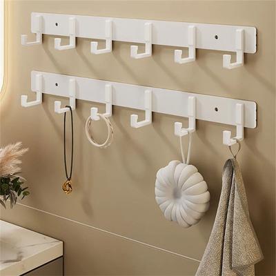3 bis 7 Haken Metallhakenhalter Aluminium Schlüssel Mantel Kleidung Türhalter Regal Haken Wandmontierter Aufhänger