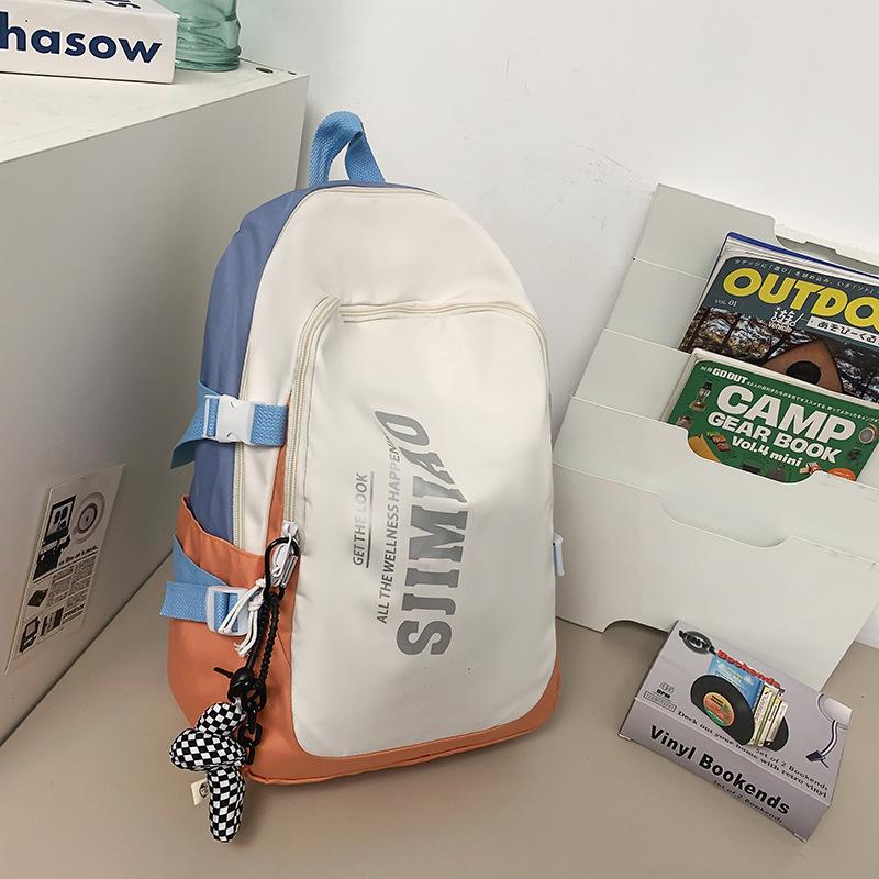 Schoolbag New School Bag Female Ins Large Capacity High School College Student Computer Backpack Male Junior High School Student Middle School