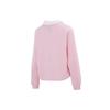 Puma Logo Print Color Block Long Sleeve Polo Shirt Women Tops Pink 536093-16