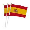 Hand Waving Flags Of The World Hot Countires 14x21cm HandHeld Mini Flag With White Pole Proud Of National