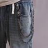 European and American Punk Style Versatile Metal Jeans Accessories Waist Chain, Retro Cowhide Cross Trendy Men's and Women's Hip-hop Trousers Chain