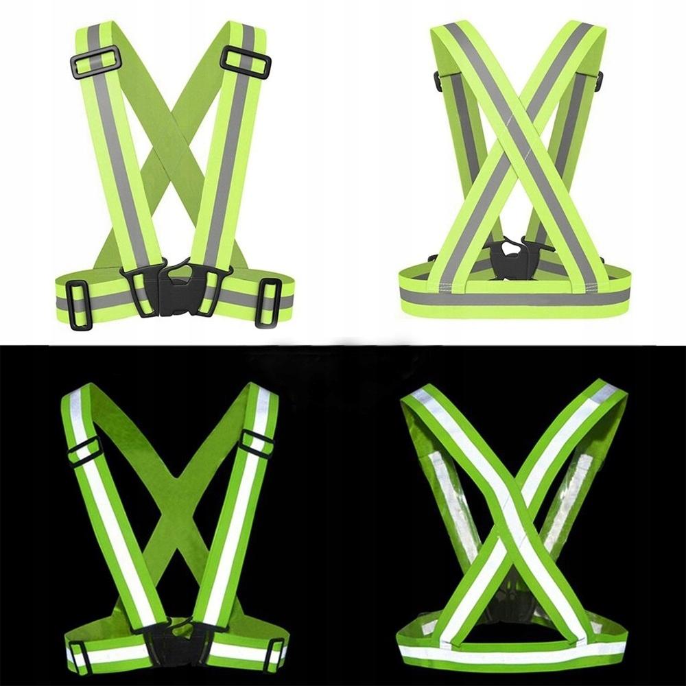 Reflective Straps Vest For Bicycle Motorcycle Car