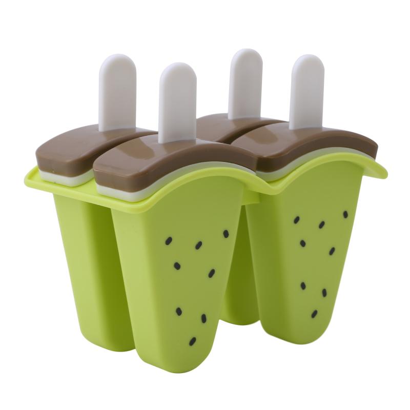 Ice Cream Mold With Cover Watermelon Shape Mold DIY Homemade Ice Popsicle Mould Frozen Juice Milk Kitchen Ice Cream Make Tools 6