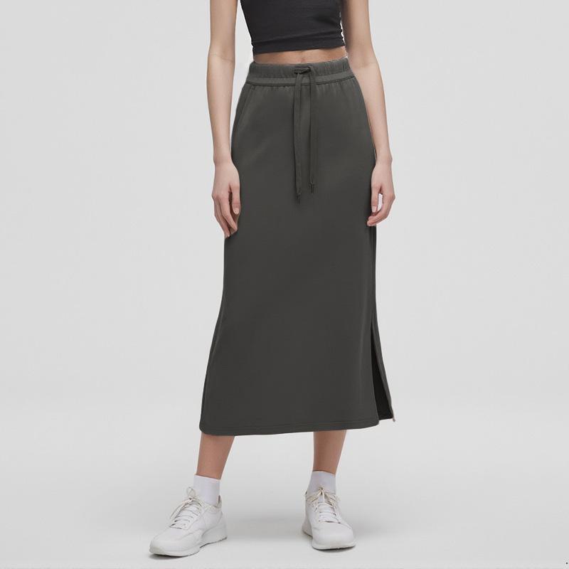 

Женская трансграничная юбка миди для йоги с разрезом из воздушного слоя XS/Size 2 for 90 lbs