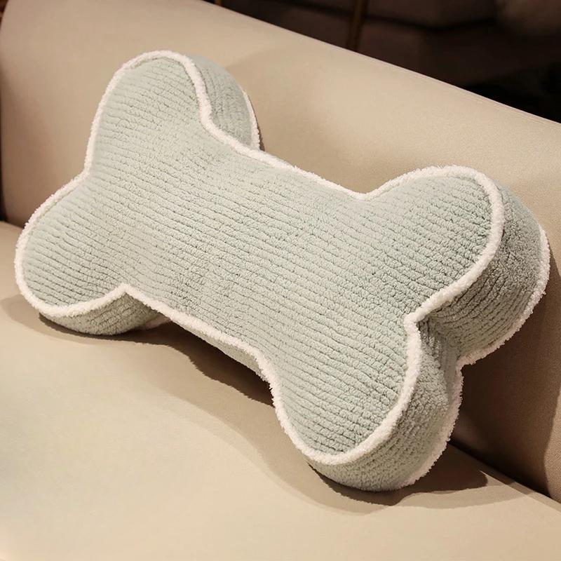 65cm Creative  Bone Plush Soft  Bone Type Headrest Roll Pillow Backrest Pillow Suitable for Car  Car Sofa Bed  Room Decor