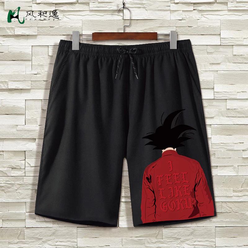 

Goku Vegita Saiyan Shorts Pants Boxing Muay Thai Kickboxing Training Japan Cartoon Animation Print Gym Sport Workout Fitness Cosplay Unisex S