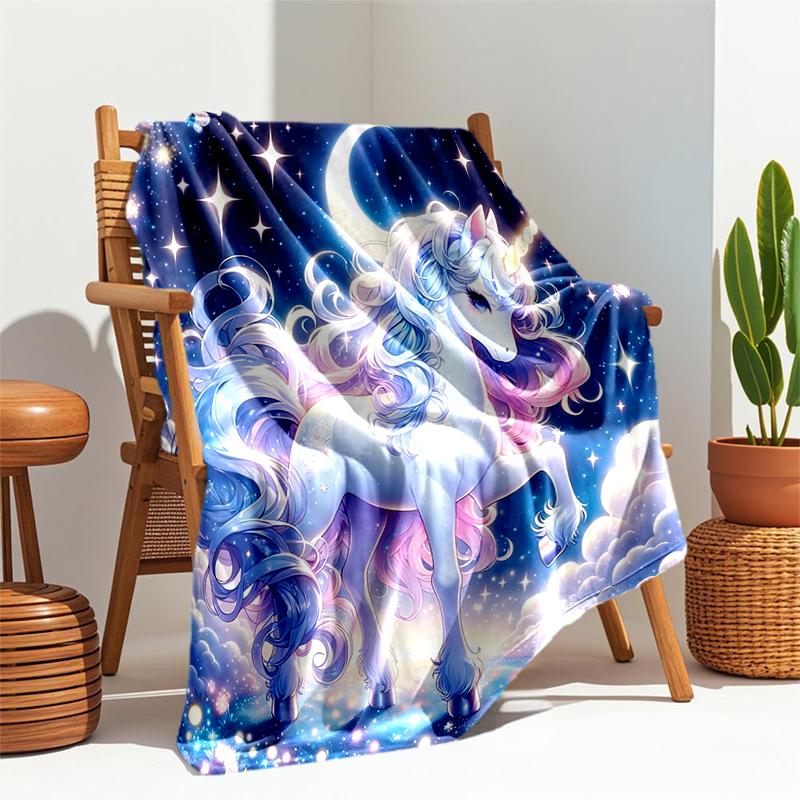 1PC Dream Unicorn blanket, al season lightweigh Poster blanket home office outdoor nap multifunc Poster blanketional blanket
