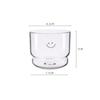 300ml Love/Happy Wall Glass Cup Milk Coffee Heart Cups Heat Resistant Healthy Drink Mug Tea Mugs Transparent Drinkware Mug