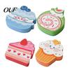 Quick Drying Kitchen Sponge Double-Sided Cellulose Scrub Sponges, Cute Dessert Patterns Non-Scratch Wood Pulp Sustainable Household Cleaning