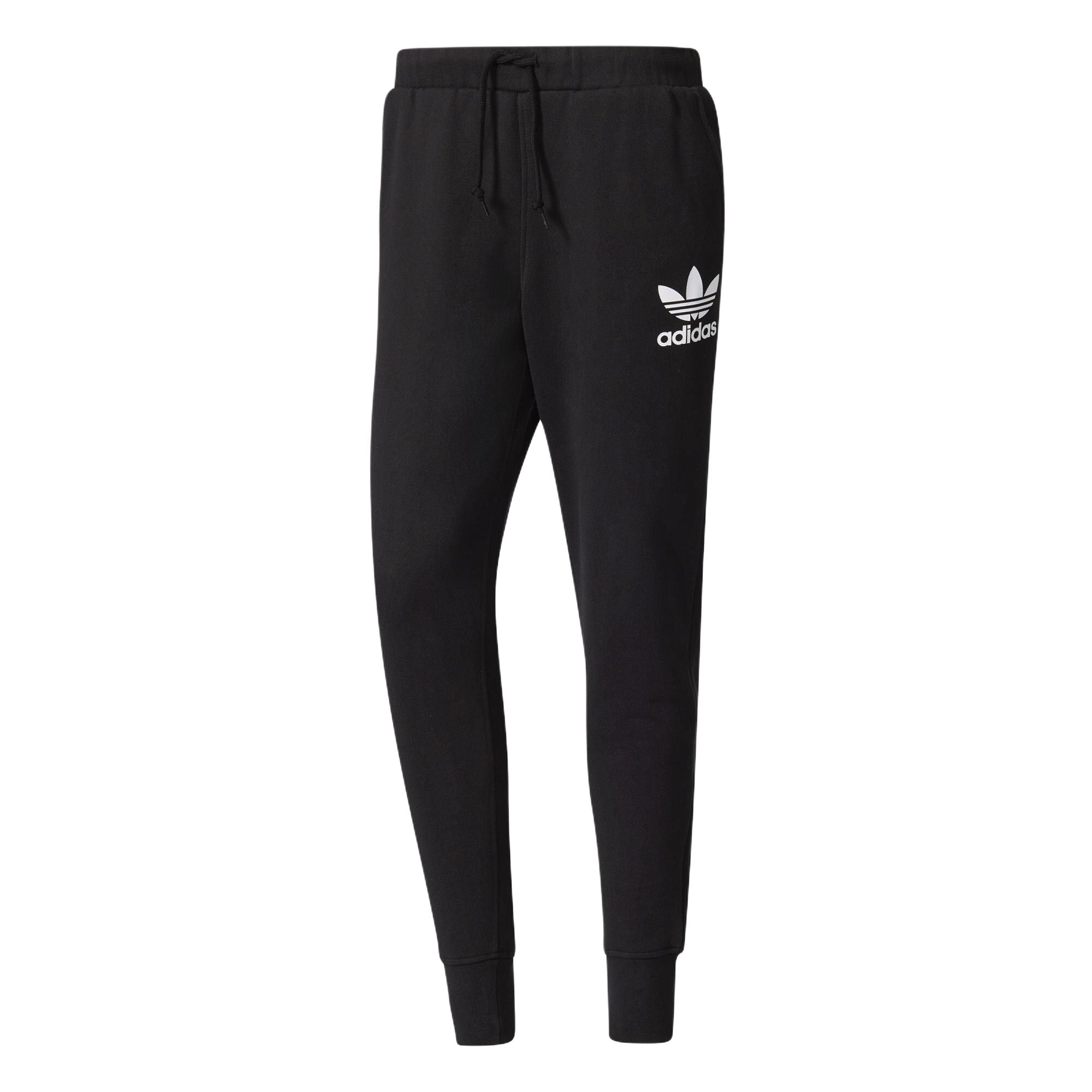 Adidas Спортивные штаны Originals Удобные Универсальные С манжетами Повседневные Спортивные Длинные штаны Мужские низ Черный BQ1847 XL