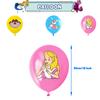 32 Stück Alice im Wunderland Partydekorationen Enthält Kuchentopper, Ballonbanner