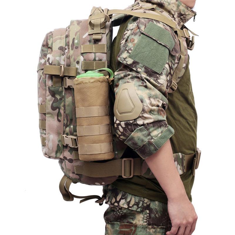 Outdoor Camping Hiking Hanging Water Bottle Bag With Mountaineering Backpack Water Cup Cover Portable Bottle Bags